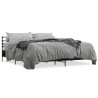 Cadre de lit sans matelas chêne fumé 180x200 cm 
