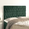 Têtes de lit 4 pcs Vert foncé 80x7x78/88 cm Velours 