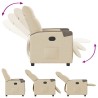 Fauteuil inclinable Crème Tissu 
