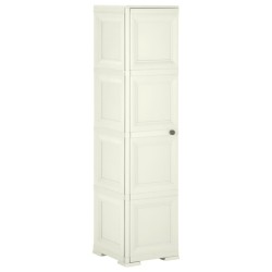 Armoire plastique 40x43x164 cm design bois glace à la vanille 