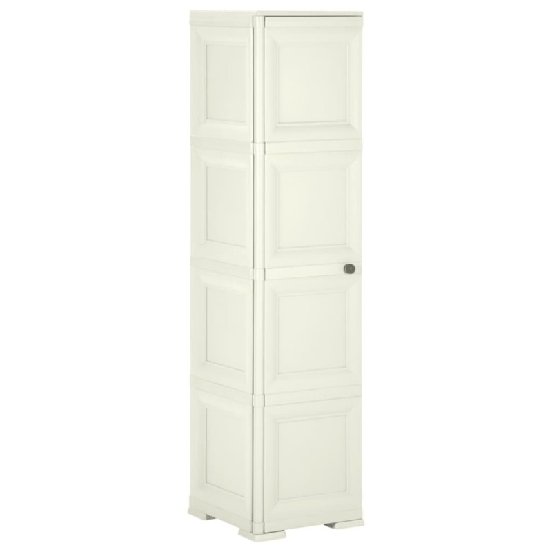 Armoire plastique 40x43x164 cm design bois glace à la vanille Armoire plastique 40x43x164 cm design bois glace à la vanille