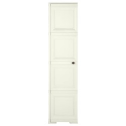 Armoire plastique 40x43x164 cm design bois glace à la vanille 