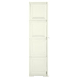 Armoire plastique 40x43x164 cm design bois glace à la vanille 