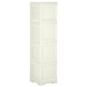 Armoire plastique 40x43x164 cm design bois glace à la vanille 