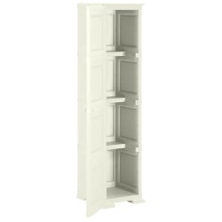 Armoire plastique 40x43x164 cm design bois glace à la vanille 