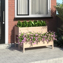 Jardinière 110x84x75 cm Bois massif de pin 