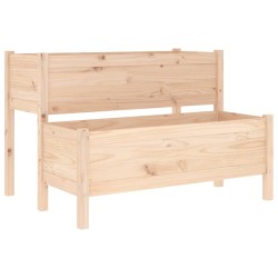Jardinière 110x84x75 cm Bois massif de pin 