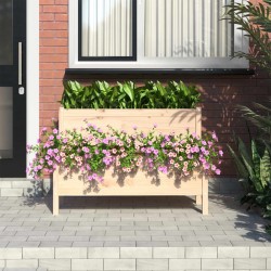 Jardinière 110x84x75 cm Bois massif de pin 