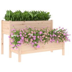 Jardinière 110x84x75 cm Bois massif de pin 