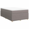 Sommier à lattes de lit avec matelas Taupe 120x200 cm Tissu 