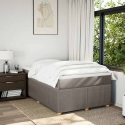 Sommier à lattes de lit avec matelas Taupe 120x200 cm Tissu 