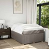 Sommier à lattes de lit avec matelas Taupe 120x200 cm Tissu 