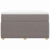 Sommier à lattes de lit avec matelas Taupe 120x200 cm Tissu 