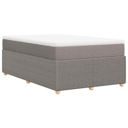Sommier à lattes de lit avec matelas Taupe 120x200 cm Tissu 