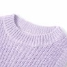 Gilet pull-over tricoté pour enfants lilas clair 140 