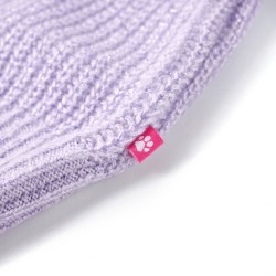 Gilet pull-over tricoté pour enfants lilas clair 140 