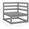 Salon de jardin 6 pcs bois de pin massif 