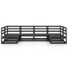 Salon de jardin 6 pcs bois de pin massif 