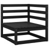 Salon de jardin 6 pcs bois de pin massif 
