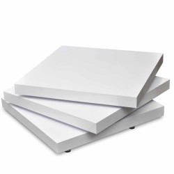 Table basse 3 étagères blanc brillant 