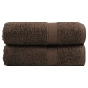 Serviettes de visage de qualité supérieure SOLUND 2 pcs marron 