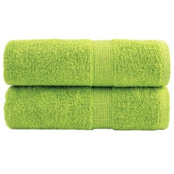 Serviettes de visage de qualité sup. SOLUND 2 pcs vert pomme 