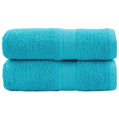 Serviettes de visage de qualité sup. SOLUND 2 pcs turquoise 