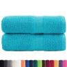 Serviettes de visage de qualité sup. SOLUND 2 pcs turquoise 