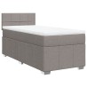 Sommier à lattes de lit avec matelas Taupe 90x200 cm Tissu 