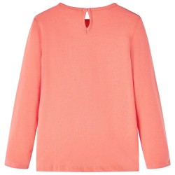 T-shirt enfants à manches longues corail 140 