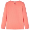 T-shirt enfants à manches longues corail 140 