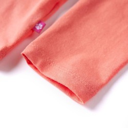 T-shirt enfants à manches longues corail 140 