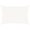 Voile d'ombrage PEHD Rectangulaire 4 x 6 m Blanc 