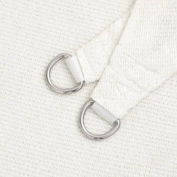 Voile d'ombrage PEHD Rectangulaire 4 x 6 m Blanc 