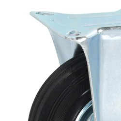 8 pcs Roulettes fixes 125 mm 
