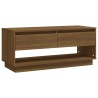 Meuble TV Chêne marron 102x41x44 cm Bois d'ingénierie 
