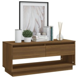 Meuble TV Chêne marron 102x41x44 cm Bois d'ingénierie 