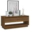 Meuble TV Chêne marron 102x41x44 cm Bois d'ingénierie 