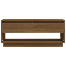 Meuble TV Chêne marron 102x41x44 cm Bois d'ingénierie 