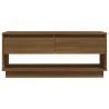 Meuble TV Chêne marron 102x41x44 cm Bois d'ingénierie 