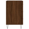 Table de chevet chêne marron 40x40x66 cm bois d'ingénierie 