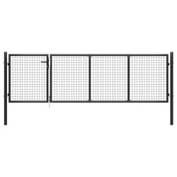 Portillon Acier 350x100 cm Anthracite 