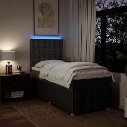 Sommier à lattes de lit avec matelas Marron foncé 90x190 cm 