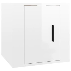 Ensemble de meubles TV 8 pcs Blanc brillant Bois d'ingénierie 