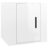 Ensemble de meubles TV 8 pcs Blanc brillant Bois d'ingénierie 