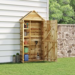 Abri à outils de jardin 107x37x220 cm Bois de pin imprégné 
