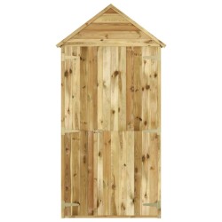 Abri à outils de jardin 107x37x220 cm Bois de pin imprégné 
