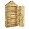 Abri à outils de jardin 107x37x220 cm Bois de pin imprégné 