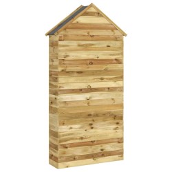 Abri à outils de jardin 107x37x220 cm Bois de pin imprégné 
