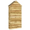 Abri à outils de jardin 107x37x220 cm Bois de pin imprégné 
